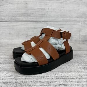 Brown Leather Women's Sandals